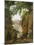 Blick vom Grab des Vergil auf die Stadt Neapel-Franz Ludwig Catel-Mounted Giclee Print