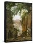 Blick vom Grab des Vergil auf die Stadt Neapel-Franz Ludwig Catel-Framed Stretched Canvas