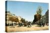Blick Vom Place D'Etoile in Die Belebten Champs Elysées, 1878-Edmond Georges Grandjean-Stretched Canvas