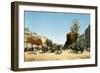 Blick Vom Place D'Etoile in Die Belebten Champs Elysées, 1878-Edmond Georges Grandjean-Framed Giclee Print