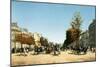 Blick Vom Place D'Etoile in Die Belebten Champs Elysées, 1878-Edmond Georges Grandjean-Mounted Giclee Print