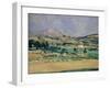 Blick Zum Mount Saint-Victoire, 1882/85-Paul Cézanne-Framed Giclee Print