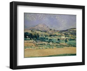 Blick Zum Mount Saint-Victoire, 1882/85-Paul Cézanne-Framed Giclee Print