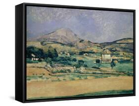 Blick Zum Mount Saint-Victoire, 1882/85-Paul Cézanne-Framed Stretched Canvas