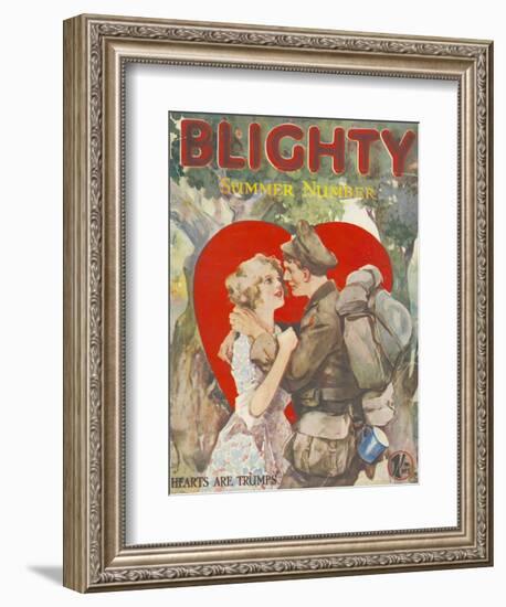 Blighty, First Issue WWI Uniforms Magazine, UK, 1918-null-Framed Giclee Print