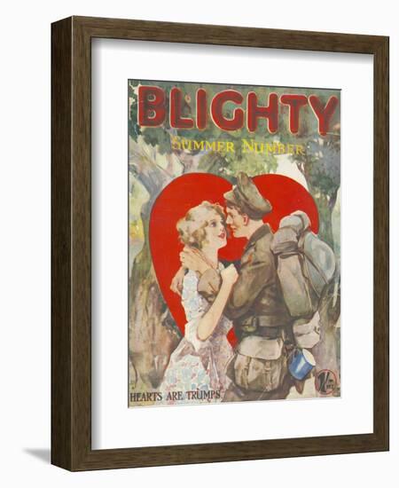 Blighty, First Issue WWI Uniforms Magazine, UK, 1918-null-Framed Giclee Print