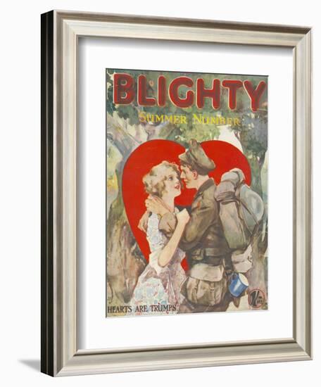 Blighty, First Issue WWI Uniforms Magazine, UK, 1918-null-Framed Giclee Print