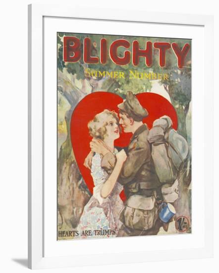 Blighty, First Issue WWI Uniforms Magazine, UK, 1918-null-Framed Giclee Print