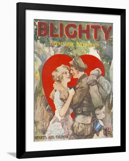 Blighty, First Issue WWI Uniforms Magazine, UK, 1918-null-Framed Giclee Print