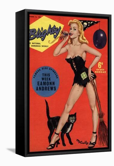 Blighty, Glamour Pin-Ups Models Halloween Magazine, UK, 1958-null-Framed Stretched Canvas