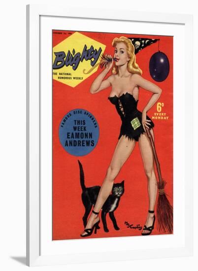 Blighty, Glamour Pin-Ups Models Halloween Magazine, UK, 1958-null-Framed Giclee Print