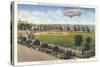 Blimp over Ballpark, St. Petersburg, Florida-null-Stretched Canvas