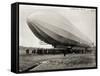 Blimp, Zeppelin No. 3, on Ground-null-Framed Stretched Canvas