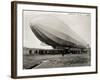 Blimp, Zeppelin No. 3, on Ground-null-Framed Photographic Print