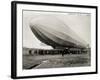 Blimp, Zeppelin No. 3, on Ground-null-Framed Photographic Print