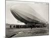 Blimp, Zeppelin No. 3, on Ground-null-Mounted Photographic Print