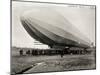 Blimp, Zeppelin No. 3, on Ground-null-Mounted Photographic Print