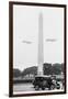 Blimps Practice over the Washington Monument-null-Framed Art Print