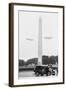 Blimps Practice over the Washington Monument-null-Framed Art Print