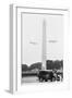 Blimps Practice over the Washington Monument-null-Framed Art Print
