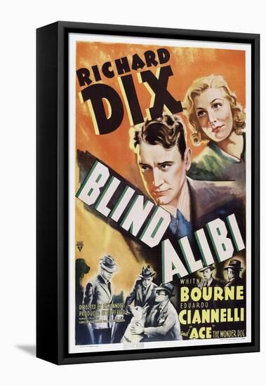 Blind Alibi, Top from Left: Richard Dix, Whitney Bourne, 1938-null-Framed Stretched Canvas