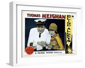 Blind Alleys, from Left, Thomas Meighan, Evelyn Brent, 1927-null-Framed Art Print