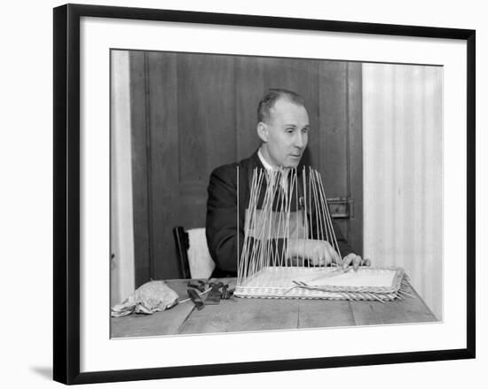 Blind Craftsman 1930s-null-Framed Photographic Print