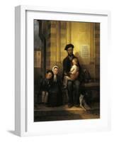 Blind Craftsman and His Family, 1851-Giuseppe Moricci-Framed Giclee Print