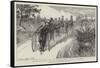 Blind Cyclists on their Way from London to Derby-Charles Joseph Staniland-Framed Stretched Canvas