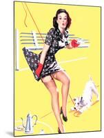 Blind Date Pin-Up 1940s-Gil Elvgren-Mounted Art Print