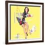 Blind Date Pin-Up 1940s-Gil Elvgren-Framed Art Print