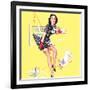 Blind Date Pin-Up 1940s-Gil Elvgren-Framed Art Print