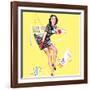 Blind Date Pin-Up 1940s-Gil Elvgren-Framed Art Print