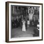 Blind Folded Woman Trying to Split Open the Pinata, During Traditional Pre-Christmas Celebration-Ed Clark-Framed Photographic Print