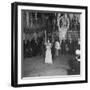 Blind Folded Woman Trying to Split Open the Pinata, During Traditional Pre-Christmas Celebration-Ed Clark-Framed Photographic Print