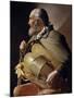 Blind Hurdy-Gurdy Player, 1610-1630-Georges de La Tour-Mounted Giclee Print