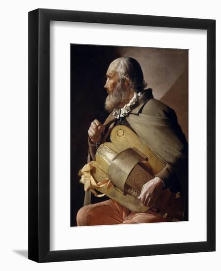 Blind Hurdy-Gurdy Player, 1610-1630-Georges de La Tour-Framed Giclee Print