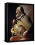 Blind Hurdy-Gurdy Player, 1610-1630-Georges de La Tour-Framed Stretched Canvas