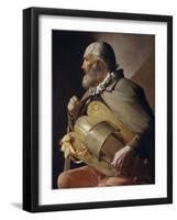 Blind Hurdy-Gurdy Player, 1610-1630-Georges de La Tour-Framed Giclee Print