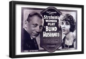 Blind Husbands Movie Sam De Grasse Francelia Billington Poster Print-null-Framed Poster