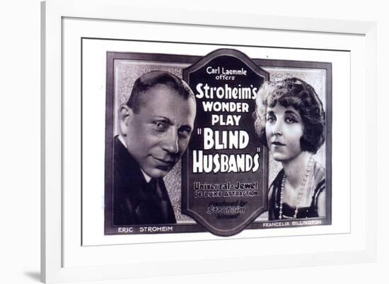 Blind Husbands Movie Sam De Grasse Francelia Billington-null-Framed Art Print