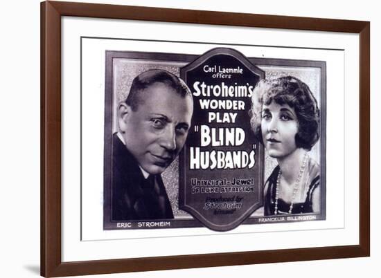 Blind Husbands Movie Sam De Grasse Francelia Billington-null-Framed Art Print