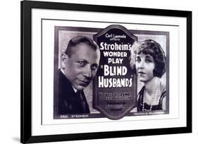Blind Husbands Movie Sam De Grasse Francelia Billington-null-Framed Art Print