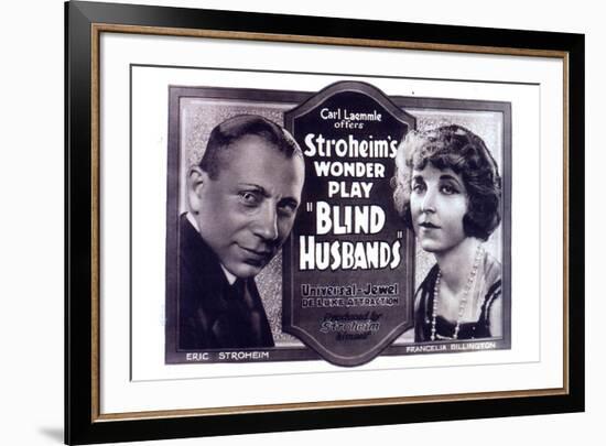 Blind Husbands Movie Sam De Grasse Francelia Billington-null-Framed Art Print