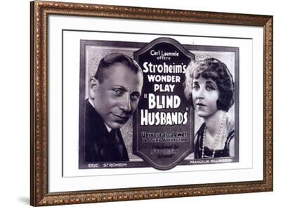 Blind Husbands Movie Sam De Grasse Francelia Billington--Framed Art Print