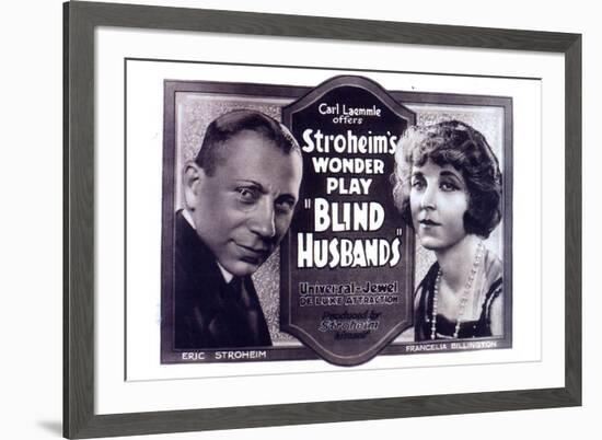 Blind Husbands Movie Sam De Grasse Francelia Billington-null-Framed Art Print