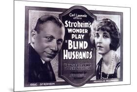 Blind Husbands Movie Sam De Grasse Francelia Billington-null-Mounted Art Print