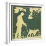 Blind Man and Dog-Mildred R Lamb-Framed Art Print