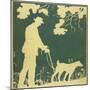 Blind Man and Dog-Mildred R Lamb-Mounted Art Print