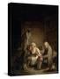 Blind Man Deceived, C1755-Jean-Baptiste Greuze-Stretched Canvas